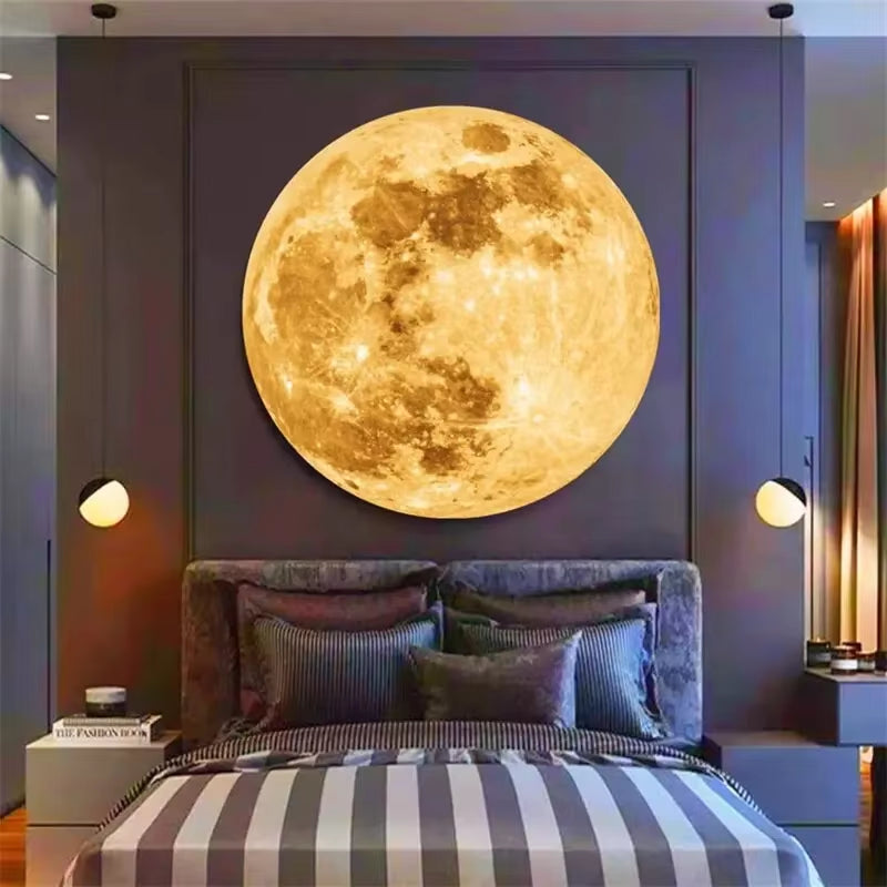 Novelty Moon Projector Light Background Projection Photo Props Birthday Party Decoration Wall Light Bedroom Decor Night Light